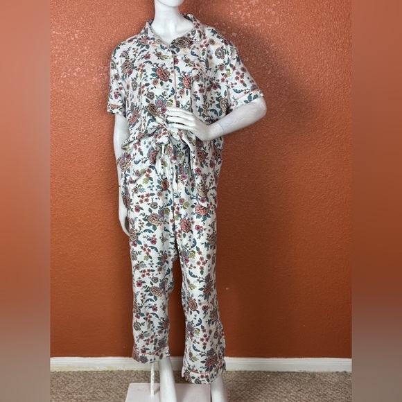 LOFT Multicolor Floral Jumpsuit Size XXLP - Picture 1 of 14